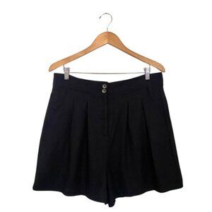 Jason Wu | Linen Blend High Waisted Pleated Shorts